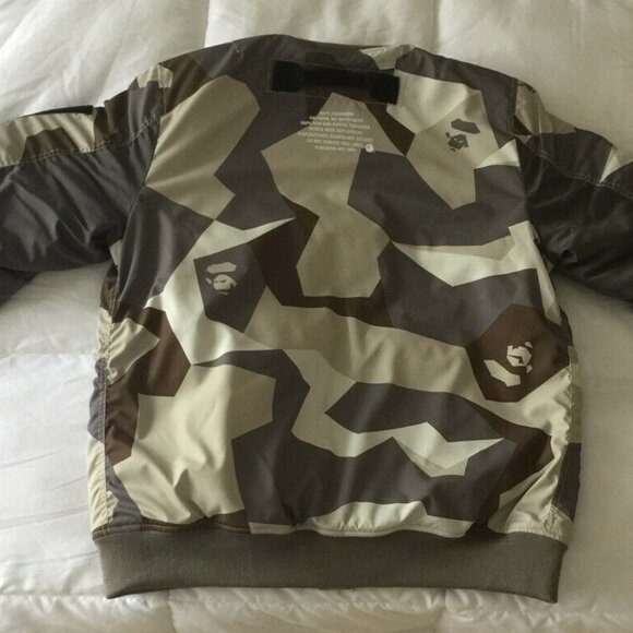 A BATHING APE BAPE MEN'S SPLINTER CAMO LIGHT BOMBER JACKET XL BRAND NEW 2018!!! - Picture 3 of 16